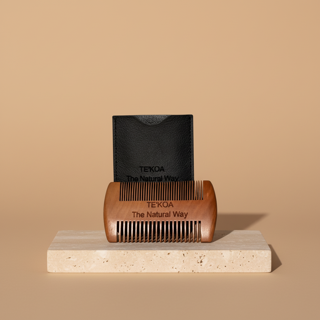 TE'KOA's Beard Comb With Sleeve